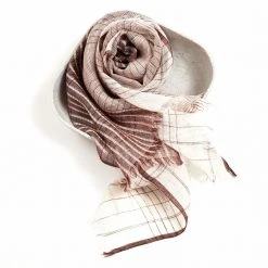 Studio Variously Auro Linen Scarf - White Accessories