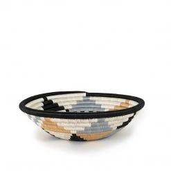 Azizi Life Home Goods Boutique Diversiform Woven Bowls - Gray