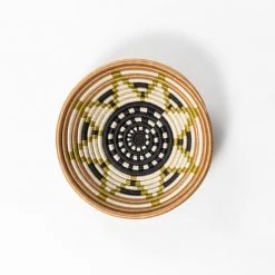 Azizi Life Boutique Vestine Green Woven Bowl