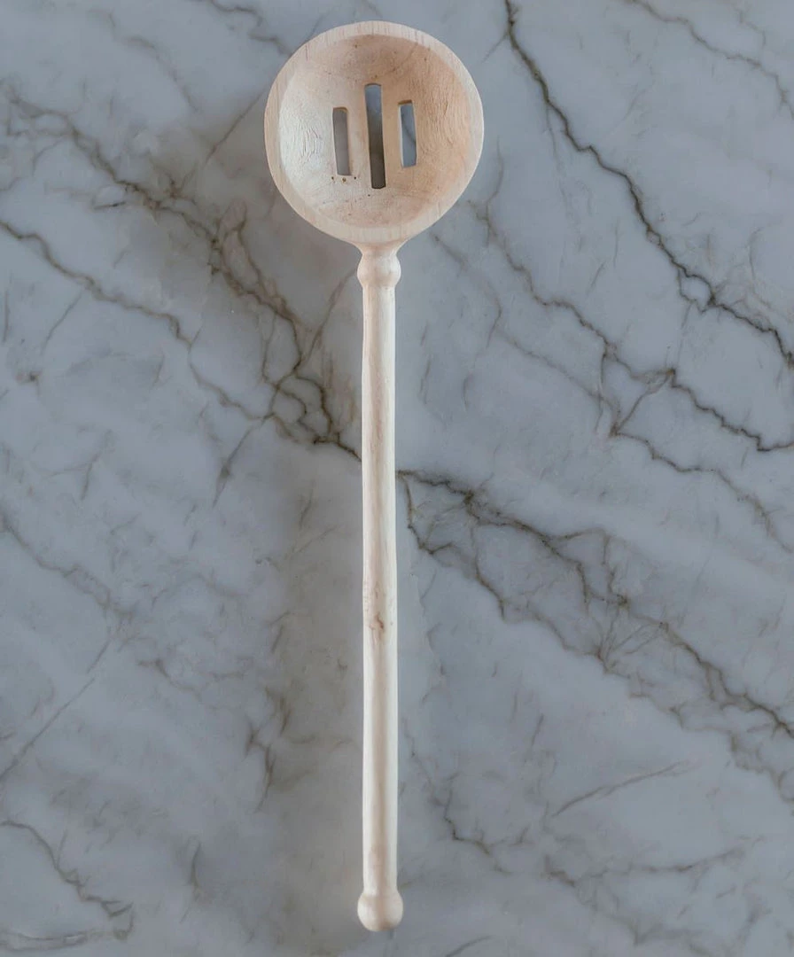 Azizi Life Home Goods Merideth Wooden Slotted Spoon 4 Azizi Life Home Goods Merideth Wooden Slotted Spoon