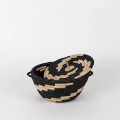 Azizi Life Woven Pot Basket With Lid Home Goods
