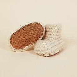 Chilote Best Sellers Baby's Salmon Leather Slippers