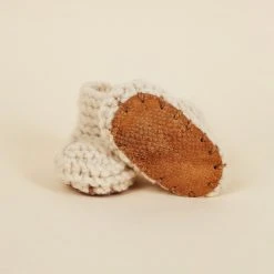 Chilote Best Sellers Baby's Salmon Leather Slippers