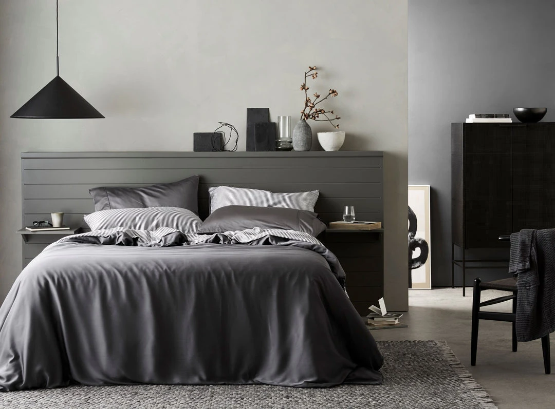 Ettitude Bamboo Sateen Duvet Cover - Slate 5 Ettitude Bamboo Sateen Duvet Cover - Slate