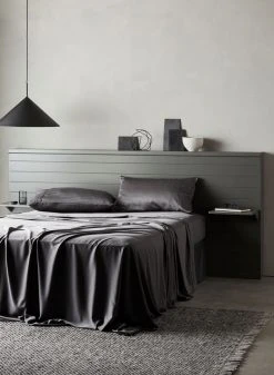 Ettitude Best Sellers Bamboo Sateen Fitted Sheet - Slate