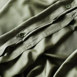 Ettitude Home Goods Bamboo Sateen Duvet Cover - Moss