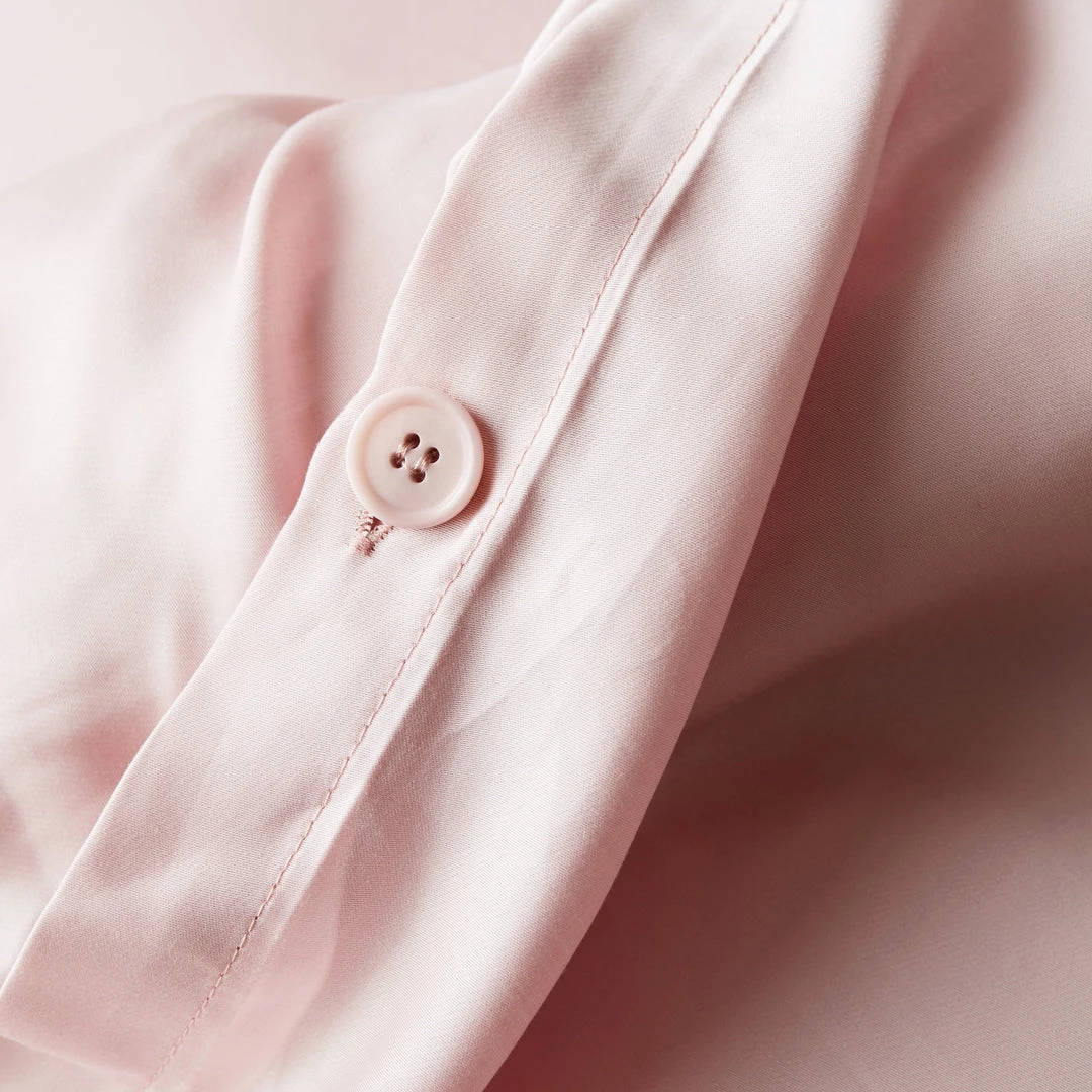 Ettitude Bamboo Sateen Duvet Cover - Rose Sustainable Materials 5 Ettitude Bamboo Sateen Duvet Cover - Rose Sustainable Materials