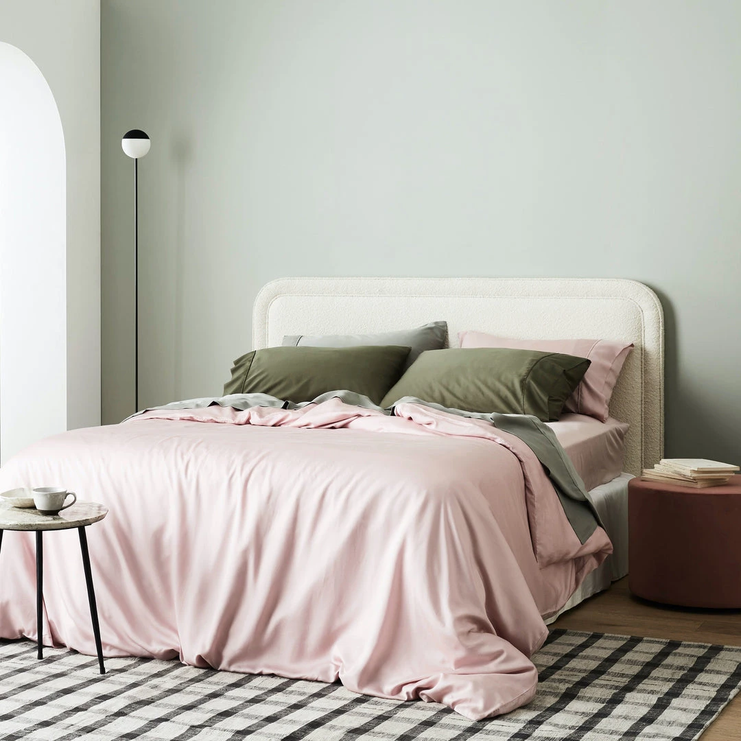 Ettitude Bamboo Sateen Duvet Cover - Rose Sustainable Materials 4 Ettitude Bamboo Sateen Duvet Cover - Rose Sustainable Materials