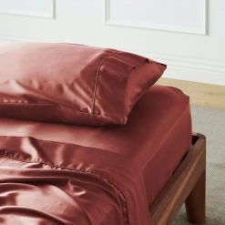 Ettitude Home Goods Bamboo Sateen Flat Sheet - Canyon