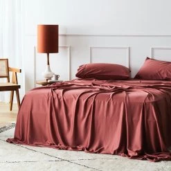 Ettitude Home Goods Bamboo Sateen Flat Sheet - Canyon