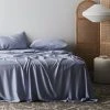 Ettitude Home Goods Bamboo Sateen Flat Sheet - Sky