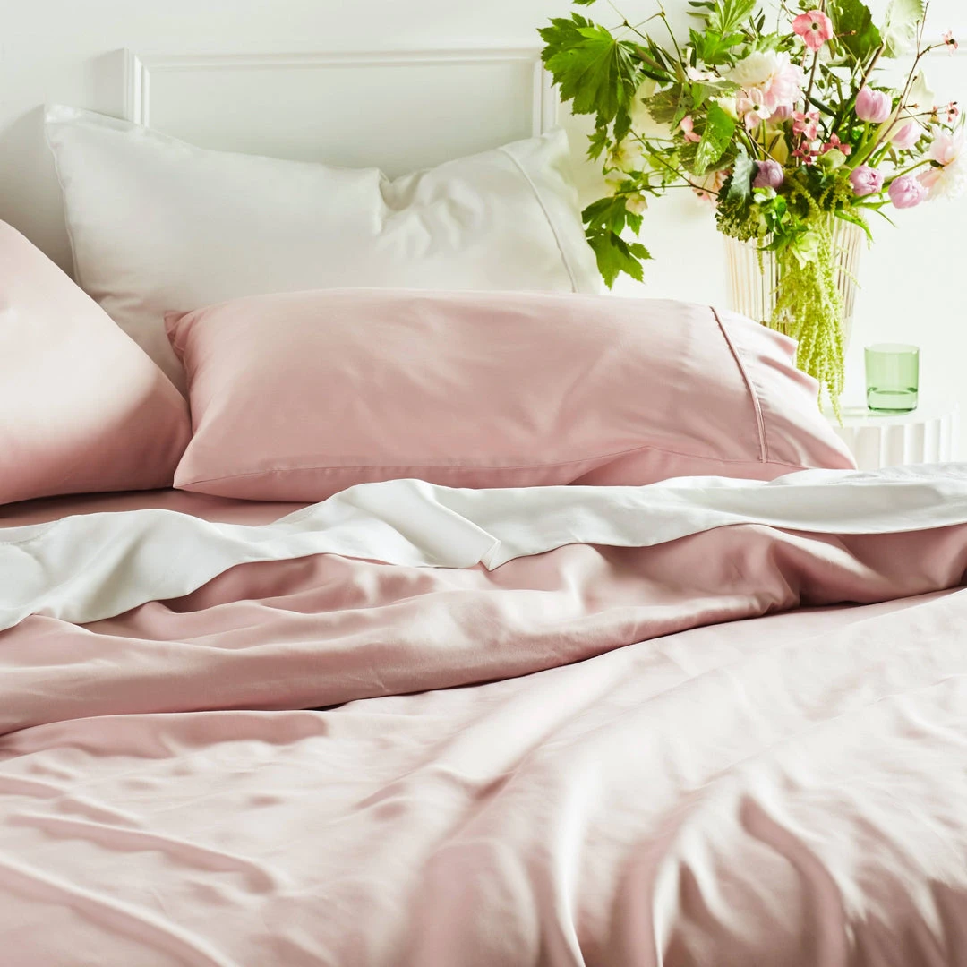 Ettitude Best Sellers Bamboo Sateen Sheet Set - Rose 4 Ettitude Best Sellers Bamboo Sateen Sheet Set - Rose