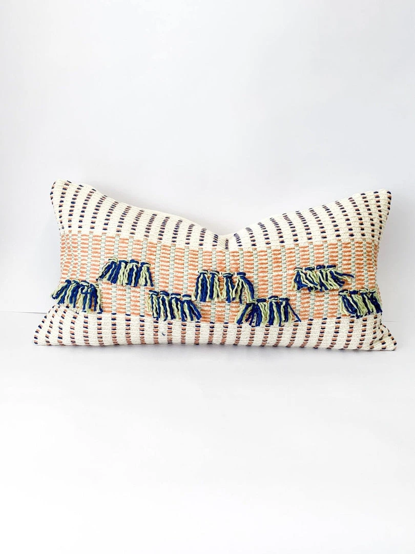 Zuahaza Barichara Lumbar Pillow Cover - Apricot 3 Zuahaza Barichara Lumbar Pillow Cover - Apricot