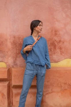 Purse & Clutch Leather Belt Bag - Russet Brown