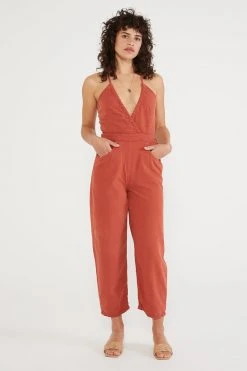 ÉTICA New Arrivals Birdie Halter Jumpsuit - Bossa Nova