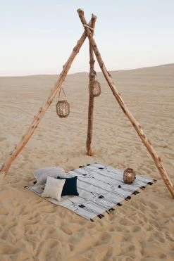 Kiliim Home Goods Black Drift Wool Runner / Rug