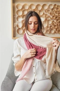 Studio Variously Rosewood Blok Silk And Cashmere Scarf Accessories 15 Studio Variously Rosewood Blok Silk And Cashmere Scarf Accessories