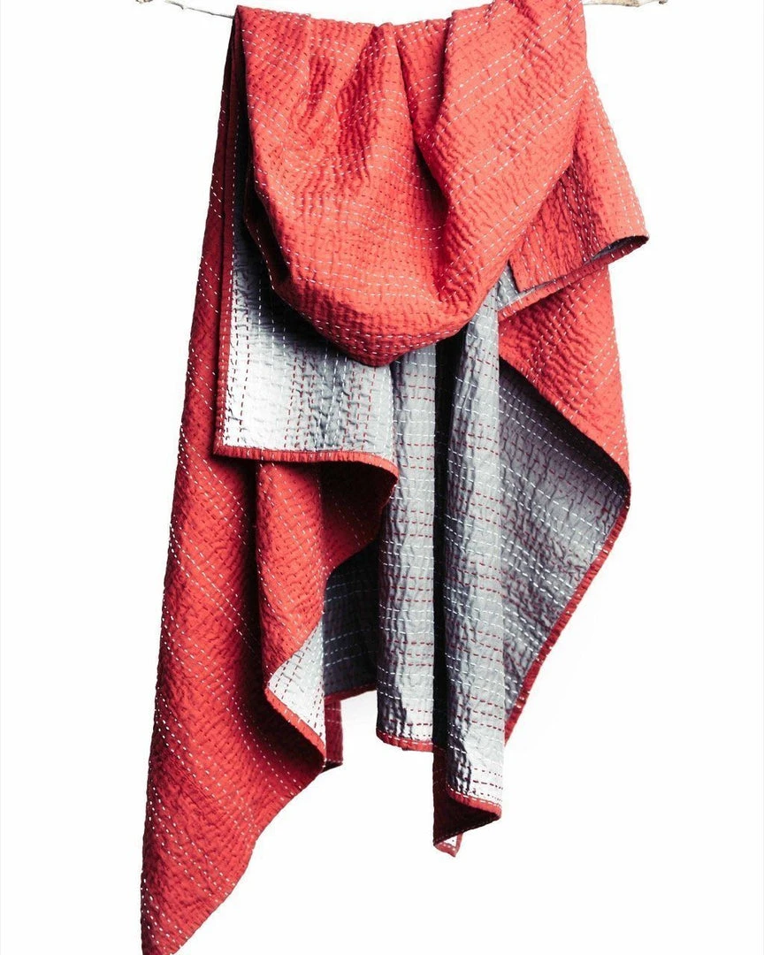 Bloom & Give Barmer Kantha Throw Blanket - Red Best Sellers 3 Bloom & Give Barmer Kantha Throw Blanket - Red Best Sellers