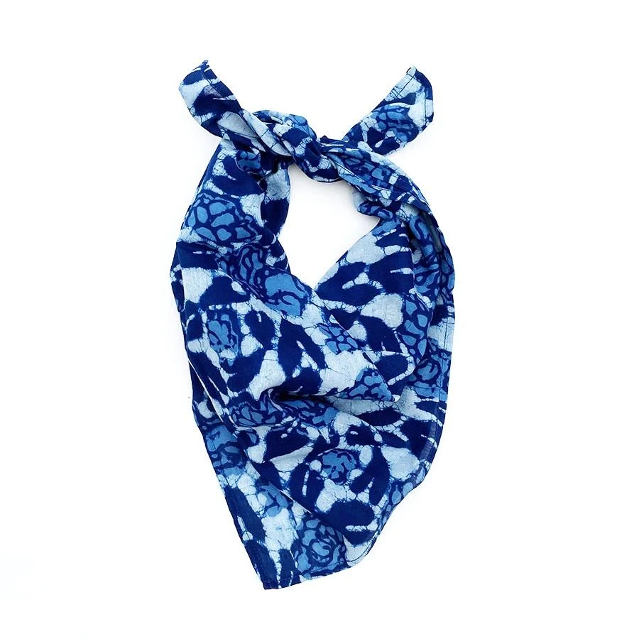 Ichcha Blue Floral Bandana 3 Ichcha Blue Floral Bandana