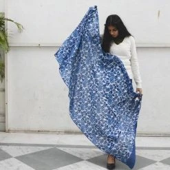 Ichcha Accessories Blue Garden Yan Scarf