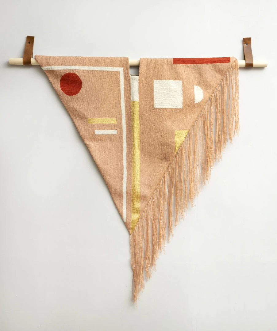 Leah Singh Home Goods Blush Wool Fringe Tapestry 3 Leah Singh Home Goods Blush Wool Fringe Tapestry