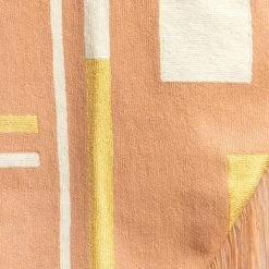 Leah Singh Home Goods Blush Wool Fringe Tapestry 8 Leah Singh Home Goods Blush Wool Fringe Tapestry