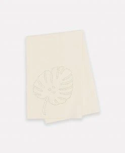 Anchal Home Goods Botanical Tea Towel - Bone