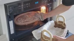 Korissa Bread Warmer + Basket - Bird Round