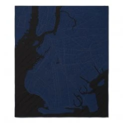 Haptic Lab Home Goods Brooklyn Map Throw Quilt