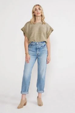ÉTICA Bryce Pinch Waist Boyfriend Jeans - Canyon Reef New Arrivals