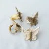 Amara Butterfly Bamboo Napkin Ring Set