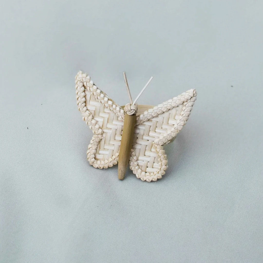 Amara Butterfly Bamboo Napkin Ring Set 4 Amara Butterfly Bamboo Napkin Ring Set