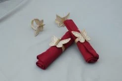 Amara Butterfly Bamboo Napkin Ring Set 10 Amara Butterfly Bamboo Napkin Ring Set