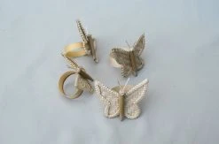 Amara Butterfly Bamboo Napkin Ring Set 13 Amara Butterfly Bamboo Napkin Ring Set
