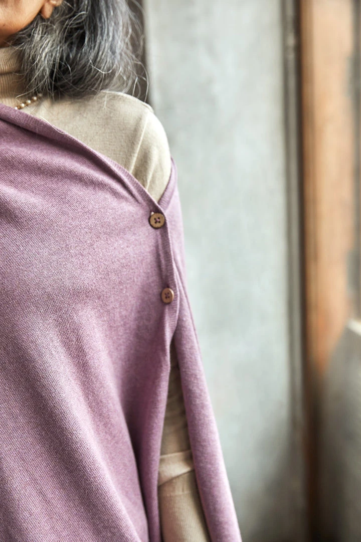 No Nasties Button Poncho Wrap Scarf 10 No Nasties Button Poncho Wrap Scarf