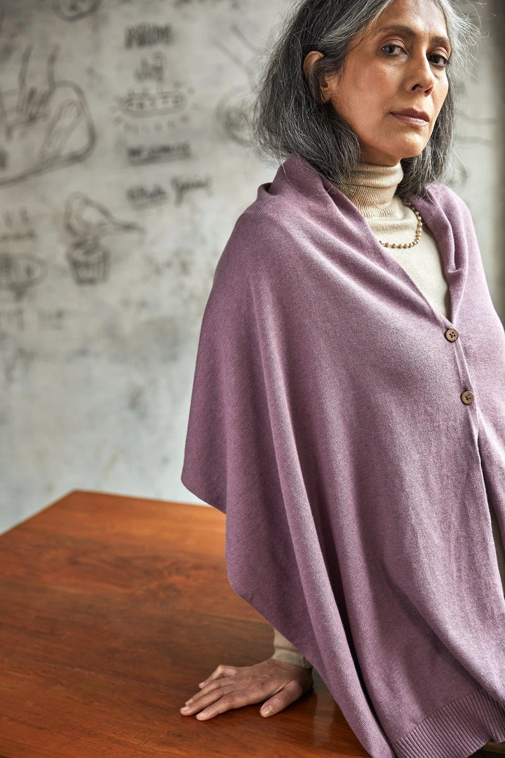 No Nasties Button Poncho Wrap Scarf 4 No Nasties Button Poncho Wrap Scarf