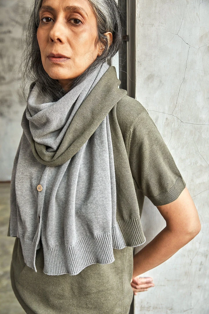 No Nasties Button Poncho Wrap Scarf 3 No Nasties Button Poncho Wrap Scarf