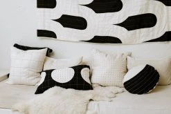 Anchal Canopy Throw Quilt - Charcoal