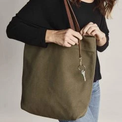 Nisolo Canvas Tote - Olive Green Best Sellers