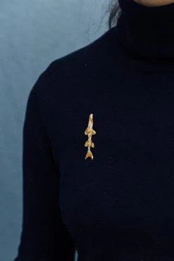 CÂPÂ Jewelry Barracuda Recycled Brooch