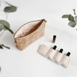 Carry Courage Creator Cork Essential Oils Bag - Cream