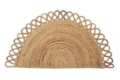 Casa Amarosa Half Moon Jute Doormat
