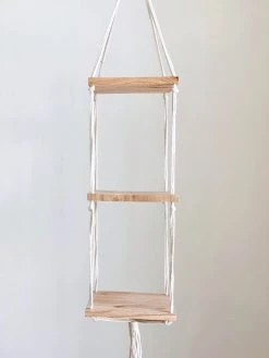 Ceremonia Triple Hanging Macramé Shelf Home Goods