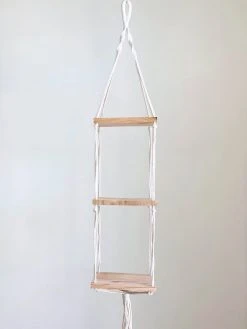 Ceremonia Triple Hanging Macramé Shelf Home Goods