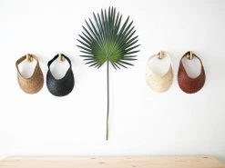 Ceremonia Palm Leaf Sun Visor - Honey Brown Accessories