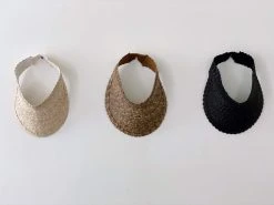 Ceremonia Palm Leaf Sun Visor - Honey Brown Accessories