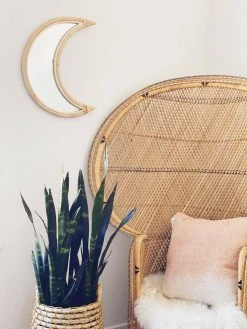 Ceremonia Rattan Crescent Moon Mirror Best Sellers