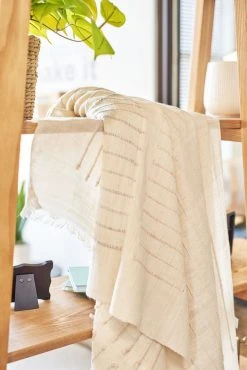 Studio Variously Chalk Merino Throw Blanket