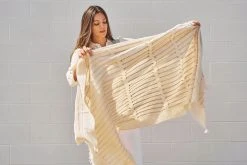 Studio Variously Chalk Merino Throw Blanket