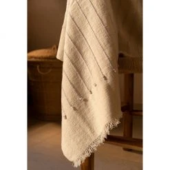 Studio Variously Chalk Merino Throw Blanket